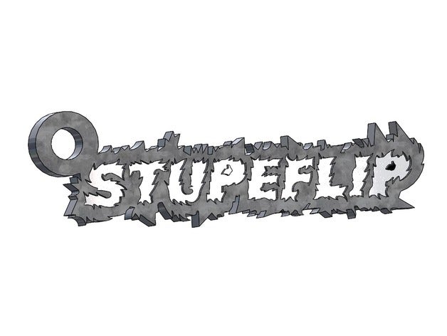 stupeflip porta-chaves a música antídoto apocalipse crou chaveiro musique porte-claves stup 3D print model - Mito3D