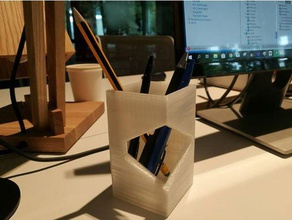 square pencil holder tool holders & boxes 3d print model - Mito3D