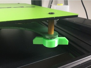 butterfly knob level 2 wings tevo - cr10 3d printer parts bed leveler leveling cr-10 cr10s tornado 3d print model - Mito3D