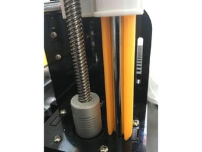 anet a8 z-axis parallel levling support clip 3d printer accessories upgrade upgrades created freecad made 3d print model - Mito3D