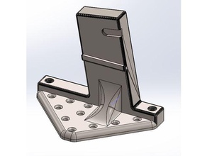 ar-15 vertical wall storage mount - large sport & outdoors cleaning stand 3d print model - Mito3D