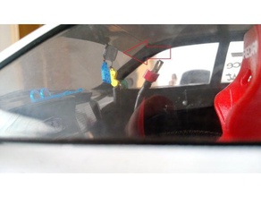 carro rc espelho de vista traseira r c veículos axial rastreador deriva interior a escala visualizar 3d print model - Mito3D