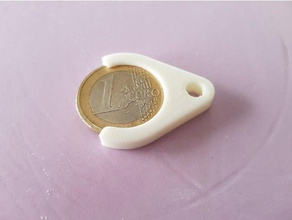clave de la cadena monedas euro & insignias las 3d print model - Mito3D