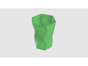 6edgevase Skulpturen vase vasemode vase-Modus 3d print model - Mito3D