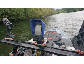 garmin 4dv proteção solar splashguard esporte & ao ar livre ecobatímetro localizador de cardumes pesca a kayak atacante caiaque protetor respingo o sombra 3d print model - Mito3D