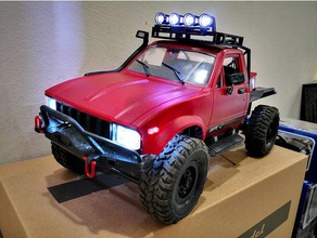 wpl c14 led light rear cover stand r c vehicles crawler rc truck 3d print model - Mito3D