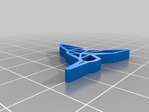 meine individuelle origami-Kolibri Dekor kundengebundene 3d print model - Mito3D