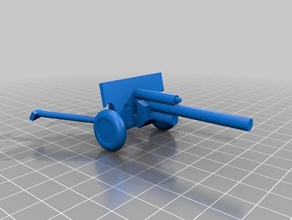 simples zis3 57mm brinquedo & acessórios para jogos antitanque exército soviética união ww2 armas 3d print model - Mito3D