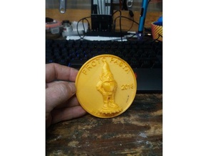 gnome coin coins & badges 3d print model - Mito3D