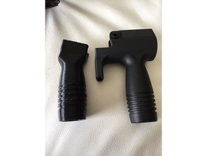 mp5k style foregrip props airsoft picatinny replica 3d print model - Mito3D