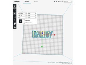 emily name 3d printing 3d print model - Mito3D