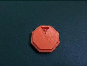 octagon counter toy & game accessories boardgame tabletop 3d print model - Mito3D