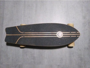 electric longboard 3d printer parts skateboard fish oxelo solidworks stl 3d print model - Mito3D