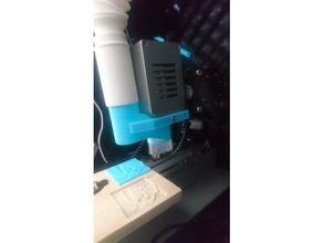 snapmaker cnc dust shoe 3d printer accessories attachment vacuum 3d print model - Mito3D