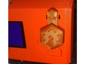 mk3 lcd botão Impressora 3d de peças hexagonal knob original prusa i3 3d print model - Mito3D