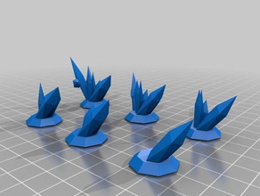 crystal objective markers 40k games 3d print model - Mito3D