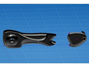 door handle latch combo 3d printer accessories enclosure 3d print model - Mito3D