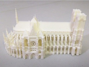 la cathédrale de reims moitié taille bâtiments et structures l'église france 3d print model - Mito3D