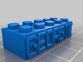 georgie lego construction toys customized 3d print model - Mito3D
