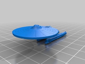 star trek ds9, şiddetli sürekli sınıf araç sabit ds9'un kurumsal starship 3d print model - Mito3D