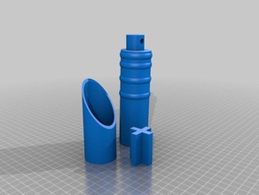 basic Lichtschwert Requisiten 3d print model - Mito3D
