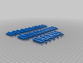 mando aphabet stamp 3d printing 3d print model - Mito3D