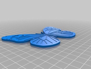 mariposa doble 3d baskı 3d print model - Mito3D