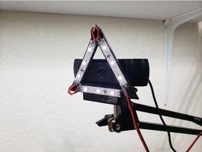 c920 webcam light ring triangle camera led strip logitech 3d print model - Mito3D
