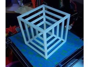 hyper-cube - Drucker Folter 3d-Druck-tests hypercube test torture 3d print model - Mito3D
