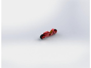 miniatura de akira motor da moto kaneda s bicicleta a arte anime figura 3d print model - Mito3D