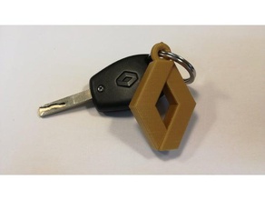 renault Schlüsselanhänger keychain 3d print model - Mito3D