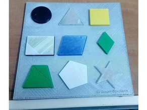 geometrie-Spiel-Kinder Rätsel geometrie puzzle - Spielzeug 3d print model - Mito3D