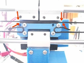 slim ceinture de verrouillage l'axe x anet a8 Imprimante 3d accessoires 3d print model - Mito3D