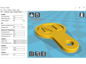 caddie jeton porte-clés de 3d print model - Mito3D
