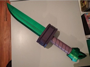 skysaga jungle épée jeux de la l'épée 3d print model - Mito3D