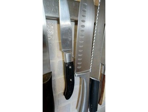 laguiole moyen kithen couteau temporaire de la poignée cuisine et salle à manger grip laguilo 3d print model - Mito3D