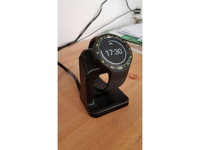 ticwatch s e dock mobile phone se stand 3d print model - Mito3D