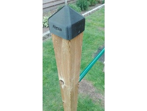 garden pole cap outdoor & 3d print model - Mito3D