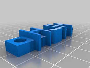 Anahtarlık hjh özelleştirilmiş 3d print model - Mito3D