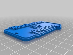 manhattan baskı Anahtarlık özelleştirilmiş 3d print model - Mito3D