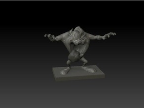 taz criaturas loony toons estátua tazmania a toon 3d print model - Mito3D