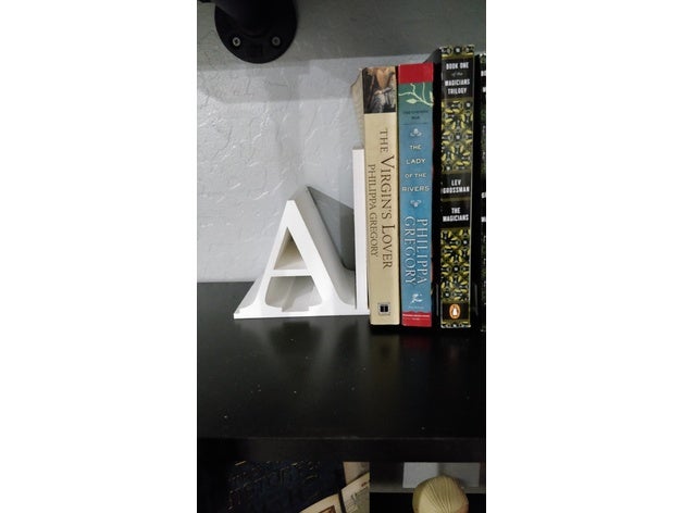 z bookends decor book bookend books bookshelf 3D print model - Mito3D