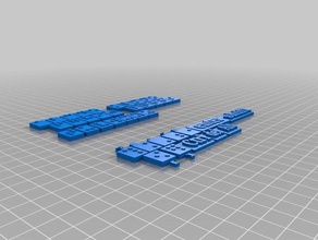 braille sollevato lettere della tastiera numeri computer l'accessibilità strutture ricettive la modifica tecnologia 3d print model - Mito3D