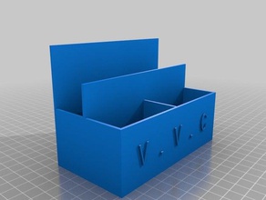 vvc 4 remote holder containers customized 3d print model - Mito3D