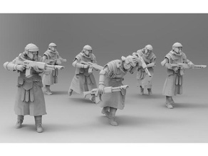 hastati a avanzar modelos 28mm el avance lanzador de granadas la guardia imperial infantería romano roma sci fi 3d print model - Mito3D