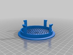 100 delik kapağı vantilatör ev kapak delikleri ventilatör 3d print model - Mito3D