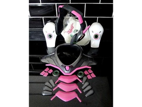 overwatch dva armour accessories costume 3d print model - Mito3D