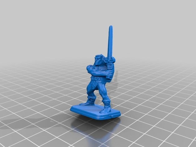 heroquest - bárbaro brinquedo & acessórios para jogos 3D print model - Mito3D