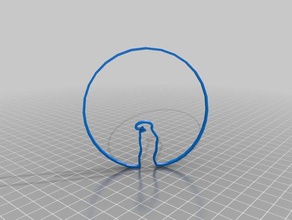 lalinea en una burbuja Arte 2d 3d print model - Mito3D
