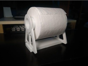 3d printed desktop toilet paper support household supplies 3d print model - Mito3D